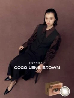 Entropy Coco Lens Brown -Contact Lens Shop cocolensbrown detail3 model