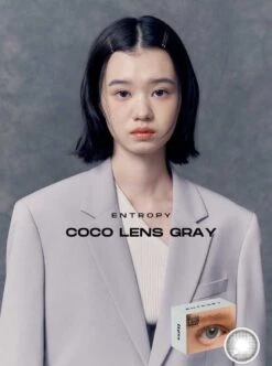 Entropy Coco Grey -Contact Lens Shop cocolensgray detail2 model