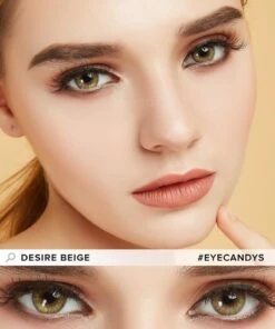Promotion Desire Series (1 PAIR) -Contact Lens Shop desire beige model 2 e5116f7d 6224 4ee9 bec6 e2db5821261a