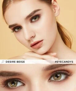 Limited Edition Desire Sandy Beige Lens (1 PAIR) -Contact Lens Shop desire beige model d008dd1e b958 4b95 89af d4c30e61d111