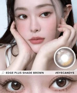 I-Sha Oriana Edge Plus Shade Brown -Contact Lens Shop edge plus shade brown Model 1