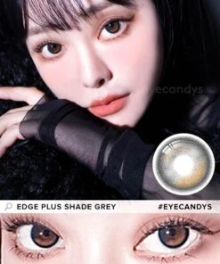 I-Sha Oriana Edge Plus Shade Grey -Contact Lens Shop edge plus shade grey Model Template 1