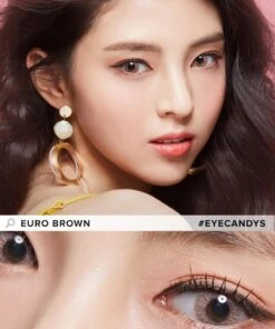 Pink Label Euro Brown -Contact Lens Shop euro brown model 2