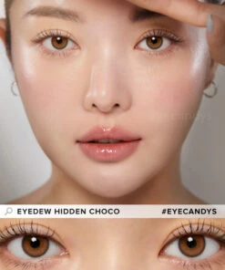 LensMe Eyedew Hidden Grey -Contact Lens Shop eyedew hidden grey model 2