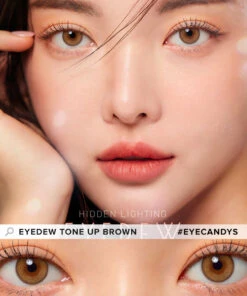 LensMe Eyedew Tone Up Brown -Contact Lens Shop eyedew tone up brown model 1