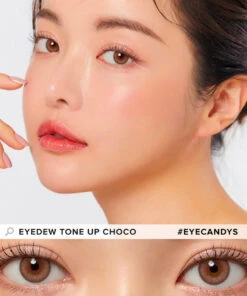 LensMe Eyedew Tone Up Choco -Contact Lens Shop eyedew toneup choco model 2