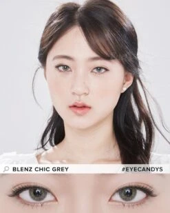 GEO Blenz Chic Grey 10 GEO Blenz Chic Grey -Contact Lens Shop geo blenz chic grey hda25 colour contacts model 2