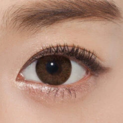 GEO Coco 2W Brown (4pk) -Contact Lens Shop geo nak34 coco2w brown coloured contact lens close