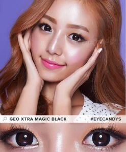 GEO Extra Magic Black (1 PAIR) -Contact Lens Shop geo xck105 xtra magic black circle lens model baf91d22 b058 4352 ae2c a1fdd74b1c64