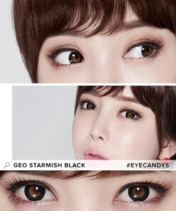 GEO Starmish Black -Contact Lens Shop geo xkp100 starmish black circle contacts 1 model