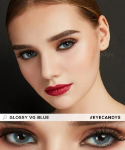 EyeCandys Glossy VG Blue -Contact Lens Shop glossy vg blue model