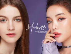 LensMe Holoris Satin Ash Grey -Contact Lens Shop holoris satinash 1 model 02