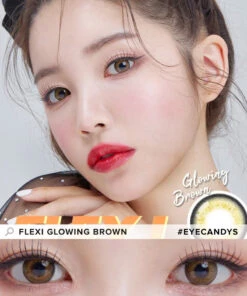 I-Sha Flexi Glowing Brown -Contact Lens Shop i Sha Flexi Glowing Brown model
