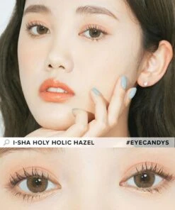 I-Sha Holy Holic Hazel 10 I-Sha Holy Holic Hazel -Contact Lens Shop i Sha Holy Holic Hazel model 2