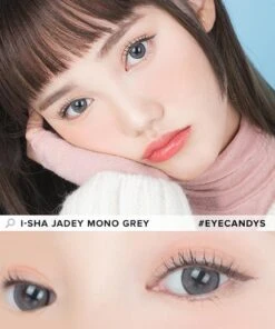 I-Sha Jadey Mono Grey -Contact Lens Shop i Sha Jadey Mono Grey model 2