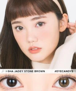 I-Sha Jadey Stone Brown -Contact Lens Shop i Sha Jadey Stone Brown model