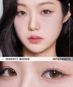 I-Sha Serenity Brown -Contact Lens Shop i Sha Serenity Brown model 2