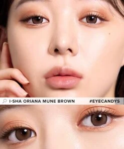 I-Sha Oriana Mune Brown -Contact Lens Shop isha oriana mune brown Model 2 a7b08302 ba21 4901 86cf 3eaf12b67ac3