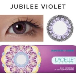 Bausch & Lomb Lacelle Colors Jubilee Violet (30pk) 6 Bausch & Lomb Lacelle Colors Jubilee Violet (30pk) -Contact Lens Shop lacelle colors jubilee violet color contact lens