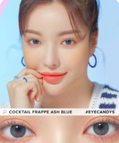 LensMe Cocktail Frappe Ash Blue 9 LensMe Cocktail Frappe Ash Blue -Contact Lens Shop lensme cocktail frappe ash blue model