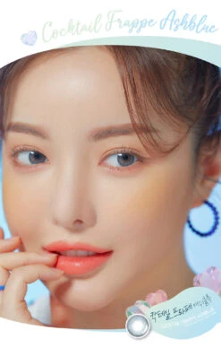 LensMe Cocktail Frappe Ash Blue 13 LensMe Cocktail Frappe Ash Blue -Contact Lens Shop lensme cocktail frappe ash blue model2 06