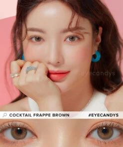 LensMe Cocktail Frappe Brown 11 LensMe Cocktail Frappe Brown -Contact Lens Shop lensme cocktail frappe brown model