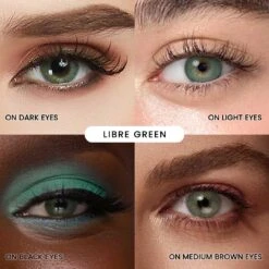 EyeCandys Libre Green -Contact Lens Shop libre green cue collage