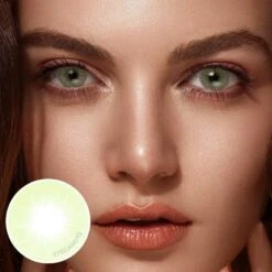 Limited Edition Glossy Green Lens (1 PAIR) 14 Limited Edition Glossy Green Lens (1 PAIR) -Contact Lens Shop light brown eyes Glossy Green MLC model 14d8abd5 cb6e 4532 827e 878304bd9437