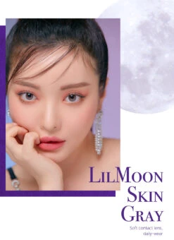 LensMe LilMoon Skin Grey 11 LensMe LilMoon Skin Grey -Contact Lens Shop lilmoonskin gr model 02