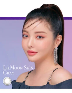 LensMe LilMoon Skin Grey 12 LensMe LilMoon Skin Grey -Contact Lens Shop lilmoonskin gr model 03