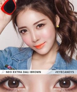 NEO Monthly Extra Dali Brown -Contact Lens Shop neo extra dali brown n254 color contact lens 1 model b406b59c ce42 459f 8e73 7a03caf4873f