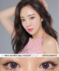 NEO Extra Dali Violet (KR) -Contact Lens Shop neo n253 extra dali violet color contact lens model 2