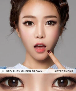 NEO Ruby Queen Brown (KR) -Contact Lens Shop neo ruby queen brown n514 colour contact lens model