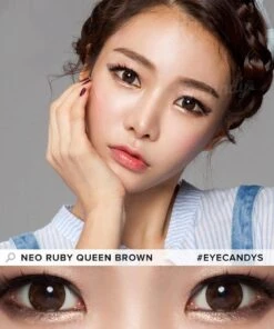 NEO Ruby Queen Brown (Custom Toric) -Contact Lens Shop neo ruby queen brown n514 colour contact lens model 2 f3908e94 c0f0 4771 9d22 c839d9a9a165