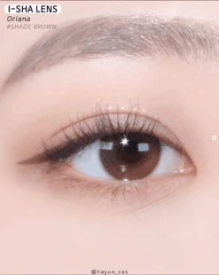 I-Sha Oriana Shade Brown -Contact Lens Shop orianashadebrowncirclelens