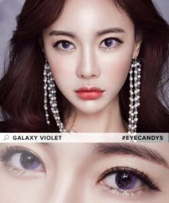 Pink Label Galaxy Violet -Contact Lens Shop pink label galaxy violet model 2