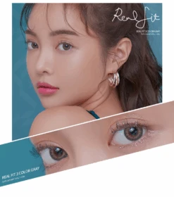 LensMe Akma RealFit 3 Color Gray (30pk) -Contact Lens Shop realfit3color gr model 06
