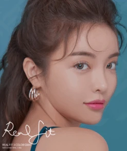 LensMe Akma RealFit 3 Color Gray (30pk) -Contact Lens Shop realfit3color gr model 11