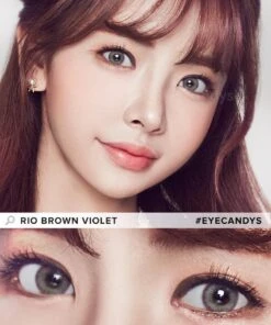 Pink Label Rio Brown Violet -Contact Lens Shop rio brown violet model 2