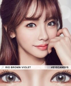 Pink Label Rio Brown Violet -Contact Lens Shop rio brown violet model