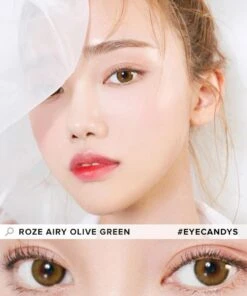 I-DOL Roze Airy Olive Green -Contact Lens Shop roze airy olive green model