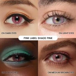 Pink Label Shade Pink -Contact Lens Shop shade pink cue collage