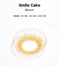 Chuu Smile Cake Brown 12 Chuu Smile Cake Brown -Contact Lens Shop smile cake Brown detail model