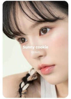 Chuu Sunny Cookie Brown 11 Chuu Sunny Cookie Brown -Contact Lens Shop sunny cookie brown detail2 model