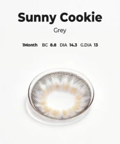 Chuu Sunny Cookie Grey -Contact Lens Shop sunny cookie gray detail model
