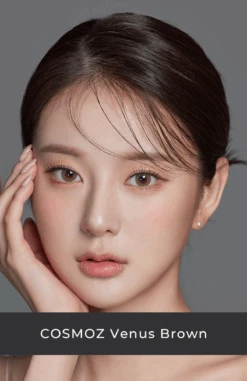 OTR Cosmoz Venus Brown -Contact Lens Shop venus brown detail1 model