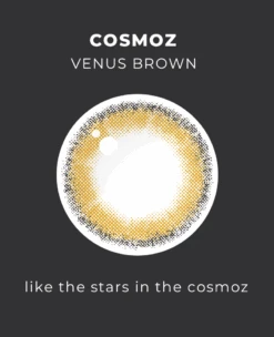 OTR Cosmoz Venus Brown -Contact Lens Shop venus brown detail2 model